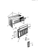 CONTROL PARTS Diagram and Parts List for AL099J1A2  Frigidaire Air Conditioner
