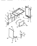 CABINET Diagram and Parts List for RER306CW0  Kelvinator Range