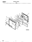 DOOR Diagram and Parts List for TEB794BBBB  Tappan Microwave Oven Combo