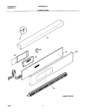 CONTROL PANEL Diagram and Parts List for PLEB30S8CCA  Frigidaire Wall Oven