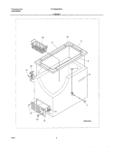 CABINET Diagram and Parts List for FFC09M3AW0  Frigidaire Freezer