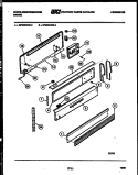 BACKGUARD Diagram and Parts List for GF980KXW3  Frigidaire Range