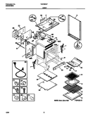 BODY Diagram and Parts List for TGF366CFTA  Tappan Range