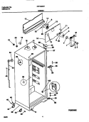 CABINET Diagram and Parts List for FRT16CNHD0  Frigidaire Refrigerator