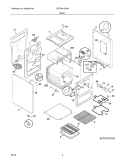 BODY Diagram and Parts List for CFEF2415LWA  Frigidaire Range