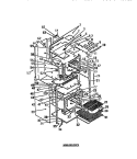 OVEN LINER, HEATING ELEMENTS, PANEL Diagram and Parts List for REG77BCB0  Frigidaire Wall Oven