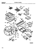 SHELVES, CONTROLS, DIVIDER, MULLION Diagram and Parts List for FRT24NHBW2  Frigidaire Refrigerator