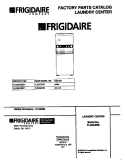 COVER Diagram and Parts List for FLXG52RBT1  Frigidaire Washer Dryer Combo