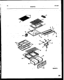 SHELVES AND SUPPORTS Diagram and Parts List for PRT173MCD1  Frigidaire Refrigerator