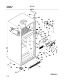 CABINET Diagram and Parts List for FRT21C5AQ3  Frigidaire Refrigerator