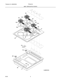 MAINTOP Diagram and Parts List for FEC26C2AQD  Frigidaire Cooktop