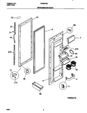 REFRIGERATOR Diagram and Parts List for FRS22ZGGD4  Frigidaire Refrigerator