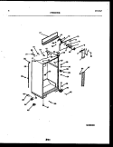 CABINET PARTS Diagram and Parts List for FPES21TIRW1  Frigidaire Refrigerator