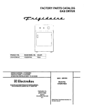 COVER Diagram and Parts List for CRGR5700AS0  Frigidaire Dryer