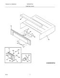 CONTROL PANEL Diagram and Parts List for E30EW8CEPS3  Electrolux Wall Oven