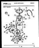 TUB DETAIL Diagram and Parts List for LCG901AWW1  Frigidaire Washer Dryer Combo