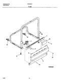 FRAME Diagram and Parts List for FDB345LFR1  Frigidaire Dishwasher
