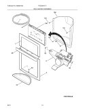 ICE & WATER DISPENSER Diagram and Parts List for FGUS2647LF1  Frigidaire Refrigerator