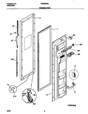 FREEZER DOOR Diagram and Parts List for FRS26WGHW0  Frigidaire Refrigerator