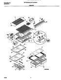 SHELVES / CONTROLS Diagram and Parts List for FRT18KRED3  Frigidaire Refrigerator