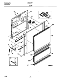 DOOR Diagram and Parts List for FDB635RFR1  Frigidaire Dishwasher