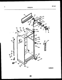 CABINET PARTS Diagram and Parts List for FPEZ21TRW0  Frigidaire Refrigerator