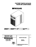 COVER Diagram and Parts List for FAK103J1V2  Frigidaire Air Conditioner