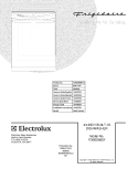 COVER Diagram and Parts List for FDBB2865FC0  Frigidaire Dishwasher