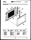 Part Location Diagram of 5308037645 Frigidaire HANDLE