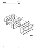 DOOR Diagram and Parts List for TGF332BCWD  Tappan Range