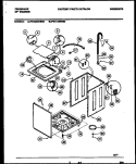 CABINET PARTS Diagram and Parts List for FWX233NBS0  Frigidaire Washer