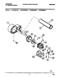 MOTOR, FAN HSG., EXHAUST DUCT Diagram and Parts List for FDE336RBS1  Frigidaire Dryer
