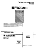 COVER Diagram and Parts List for FWS445RBT5  Frigidaire Washer