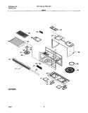 BODY Diagram and Parts List for CFMV145KB1  Frigidaire Microwave