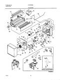 ICE MAKER Diagram and Parts List for GLRSF266JW2  Frigidaire Refrigerator