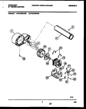 BLOWER AND DRIVE PARTS Diagram and Parts List for FDE336LBS0  Frigidaire Dryer