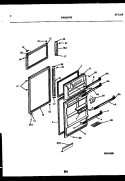 DOOR PARTS Diagram and Parts List for FPGS19TSL0  Frigidaire Refrigerator