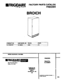 COVER Diagram and Parts List for UL1293ECW7  Electrolux Freezer