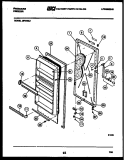 DOOR PARTS Diagram and Parts List for UF21NL2  Frigidaire Freezer