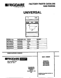 COVER Diagram and Parts List for MGF324WESD  Frigidaire Range