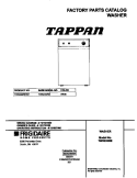 COVER Diagram and Parts List for TWX233REW1  Frigidaire Washer