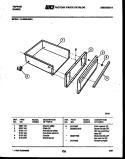 DRAWER PARTS Diagram and Parts List for 77-4950-00-01  Tappan Range