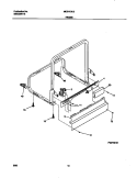 FRAME Diagram and Parts List for MDB110LGW0  Frigidaire Dishwasher