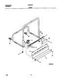 FRAME Diagram and Parts List for GDB634RFS1  Gibson Dishwasher