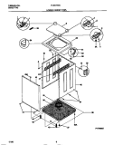 LOWER CABINET / TOP Diagram and Parts List for FLSG72GCS2  Frigidaire Washer Dryer Combo