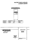 COVER Diagram and Parts List for MLSE62RFD1  Frigidaire Washer Dryer Combo