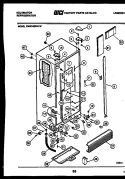 CABINET PARTS Diagram and Parts List for FMW240DN1F  Kelvinator Refrigerator