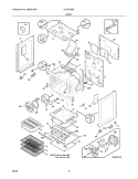 BODY Diagram and Parts List for GLGF389GBD  Frigidaire Range