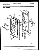 DOOR PARTS Diagram and Parts List for UFS160FM6W  Kelvinator Freezer