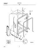 TUB Diagram and Parts List for MDB421RHS2  Westinghouse Dishwasher